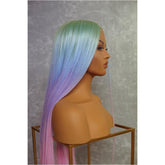 ISABELLE - Rainbow - Lace Front Wig | Rainbow, 28 Inch+, T-Part Lace Front, Synthetic Hair | Milk & Honey Wigs