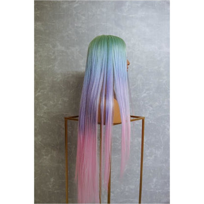 ISABELLE rainbow synthetic straight lace front wig | Milk &amp; Honey Wigs