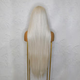 ISABELLE - White - Lace Front Wig | White, 28 Inch+, T-Part Lace Front, Synthetic Hair | Milk & Honey Wigs