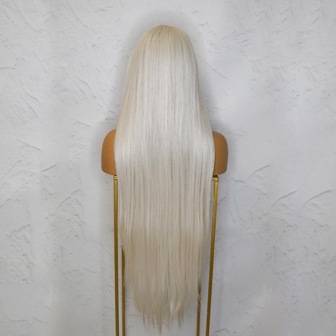 ISABELLE - White - Lace Front Wig | White, 28 Inch+, T-Part Lace Front, Synthetic Hair | Milk &amp; Honey Wigs