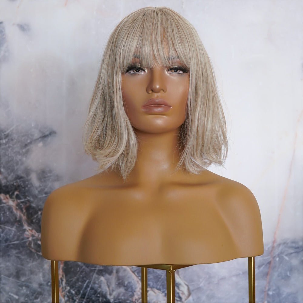 JANET Blonde Bob Fringe Wig | Milk &amp; Honey Wigs