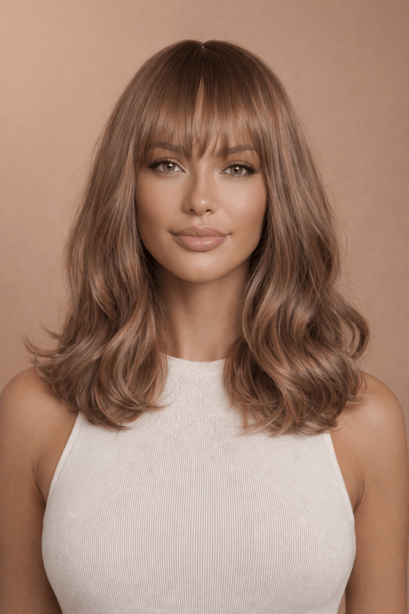 JAY - Beach Blonde Ombre - Fringe Wig - Milk &amp; Honey Wigs