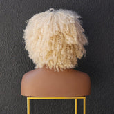JAYDA - Blonde - Afro Curl Wig | Blonde, 14 Inch, Fringe, Synthetic Hair | Milk & Honey Wigs