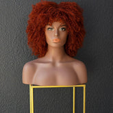 JAYDA - Red - Afro Curl Wig | Red, 14 Inch, Fringe, Synthetic Hair | Milk & Honey Wigs
