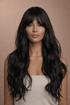 JAZMIN - Black - Fringe Wig | Black, 24 Inch, Fringe, Synthetic Hair | Milk & Honey Wigs