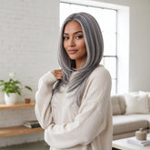 JEAN Ash Grey ( Salt & Pepper ) 13X6 Lace Front Wig | Milk & Honey Wigs