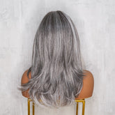 JEAN Ash Grey ( Salt & Pepper ) 13X6 Lace Front Wig | Milk & Honey Wigs