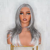 JEAN Ash Grey ( Salt & Pepper ) 13X6 Lace Front Wig | Milk & Honey Wigs