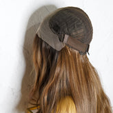 JOCELYN - Dark Chocolate Ombre - Lace Front Wig | Brown, 24 Inch, 13x6 Lace Front, Synthetic Hair | Milk & Honey Wigs