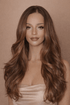JOCELYN - Dark Chocolate Ombre - Lace Front Wig | Brown, 24 Inch, 13x6 Lace Front, Synthetic Hair | Milk & Honey Wigs