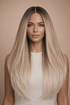 JORDI - Honey Ombre Blonde - Lace Front Wig | Blonde, 22 Inch, T-Part Lace Front, Synthetic Hair | Milk & Honey Wigs