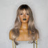 JOSIE - Ombre Ash Blonde - Fringe Wig | Blonde, 18 Inch, Fringe, Synthetic Hair | Milk & Honey Wigs