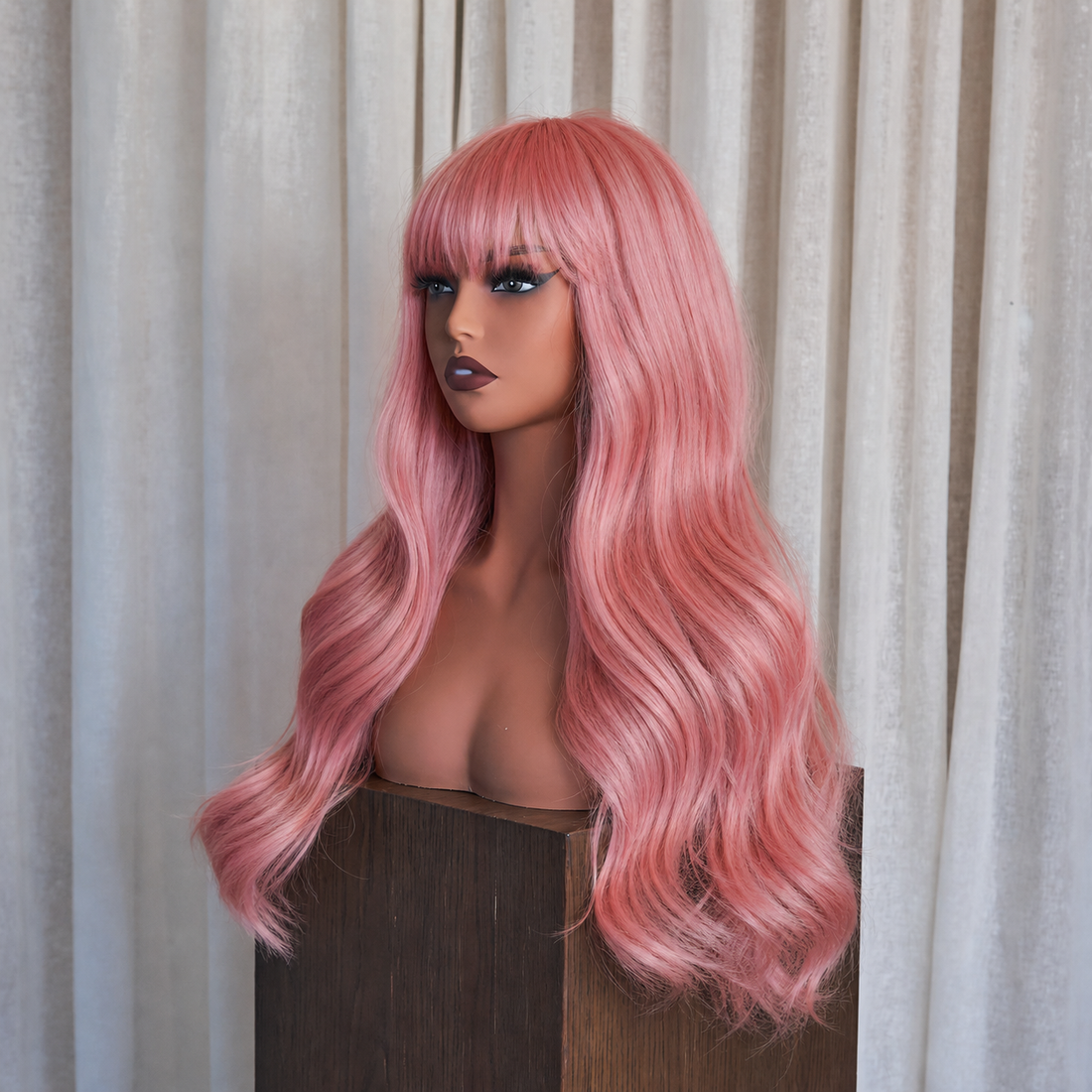JOY - Pink - Fringe Wig