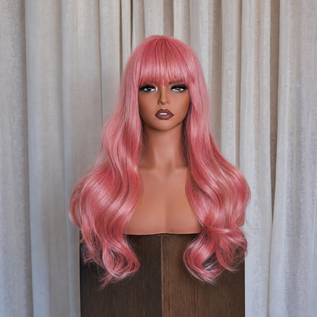 JOY - Pink - Fringe Wig
