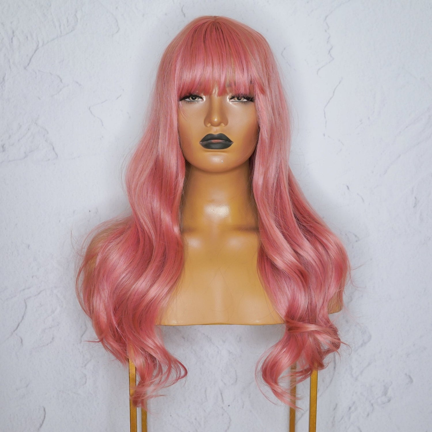 JOY - Pink - Fringe Wig | Pink, 22 Inch, Fringe, Synthetic Hair | Milk &amp; Honey Wigs