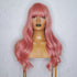 JOY pink synthetic natural wave fringe wig | Milk & Honey Wigs