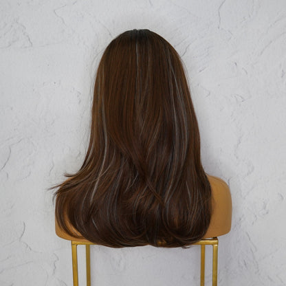 JUNE - Brown - Fringe Wig | Brown, 18 Inch, Fringe, Synthetic Hair | Milk &amp; Honey Wigs