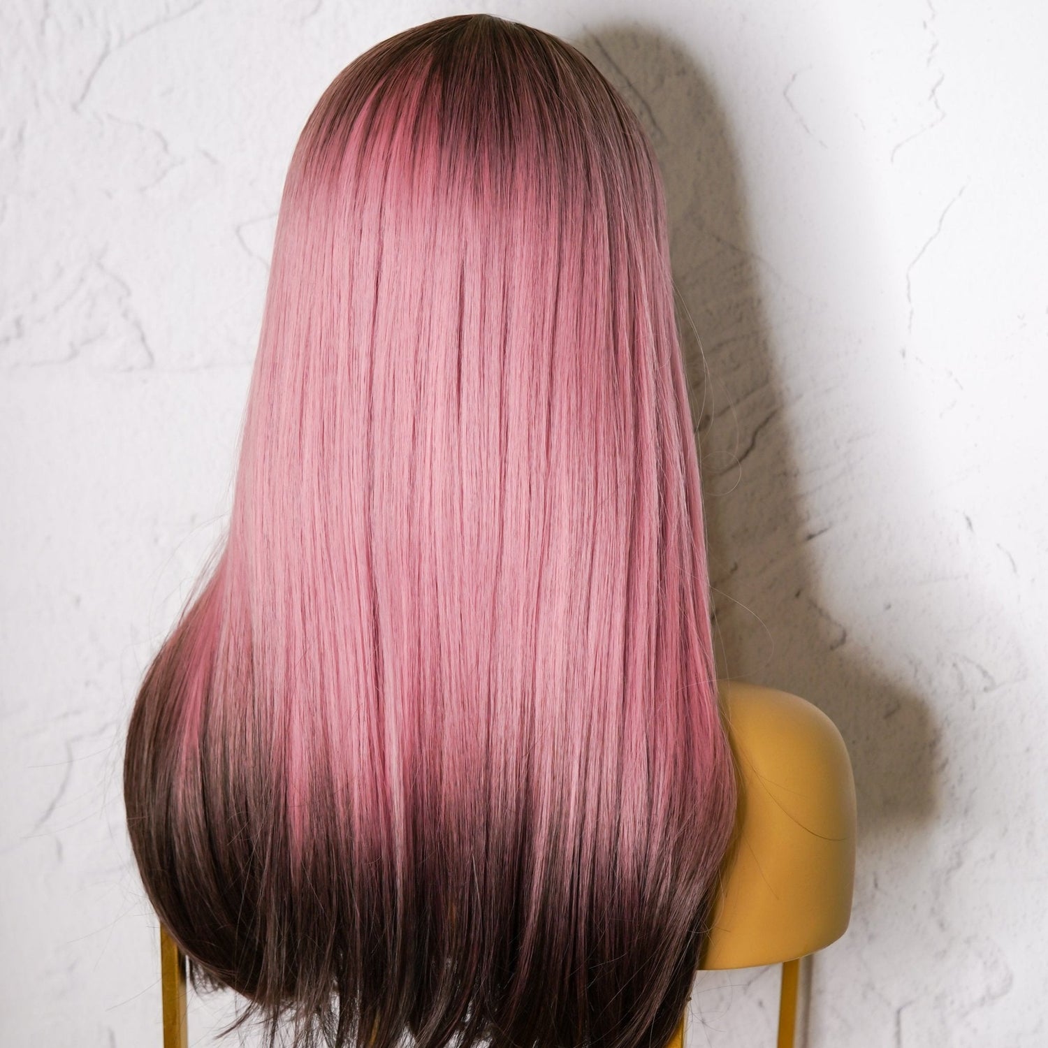 KAIA Ombre Pink Fringe Wig - Milk &amp; Honey Wigs
