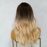 KARLEE - Brown Ombre - Fringe Wig | Brown, 18 Inch, Fringe, Synthetic Hair | Milk & Honey Wigs