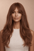 KATIA - Medium Brown - Fringe Wig | Brown, 22 Inch, Fringe, Synthetic Hair | Milk & Honey Wigs