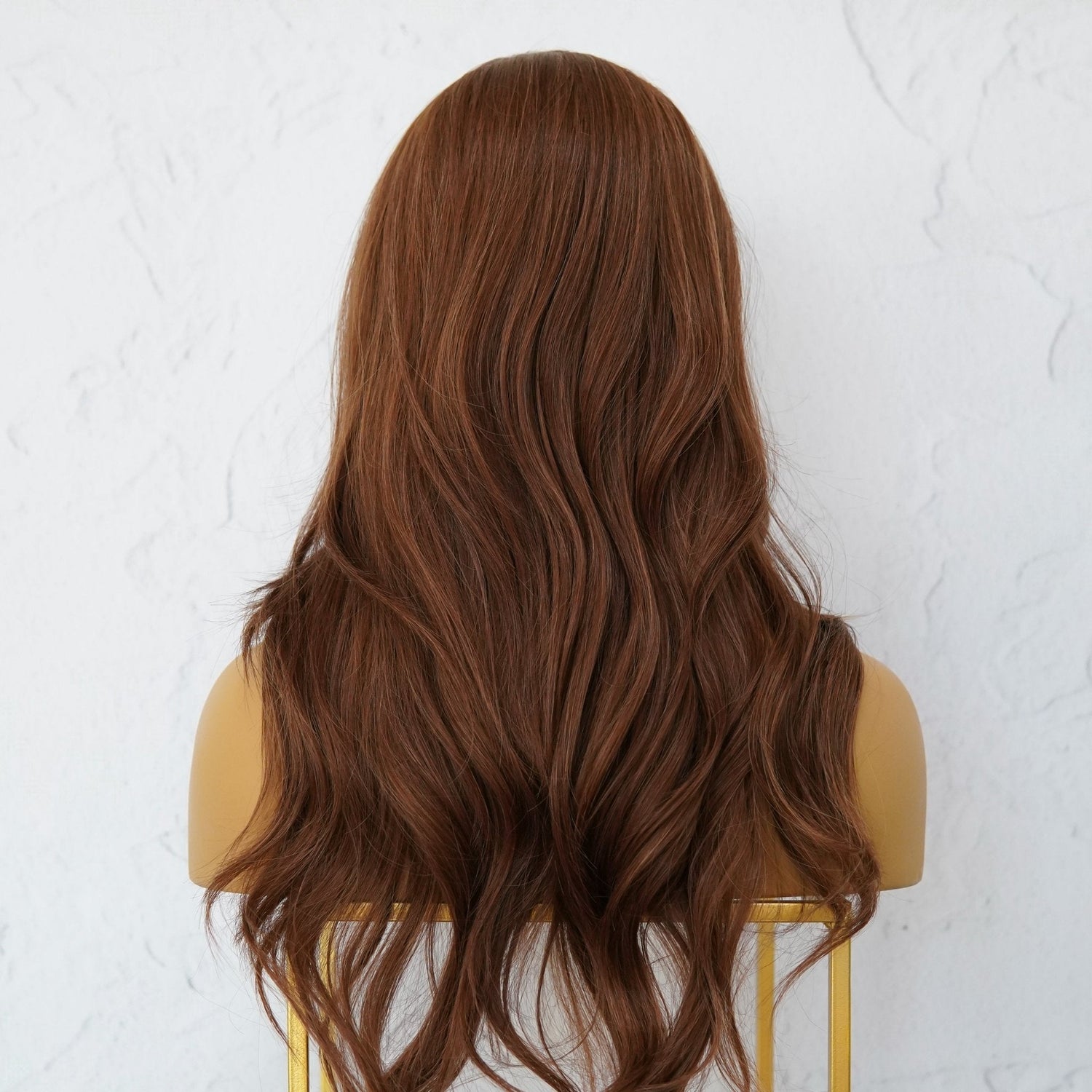 KATIA - Medium Brown - Fringe Wig | Brown, 22 Inch, Fringe, Synthetic Hair | Milk &amp; Honey Wigs