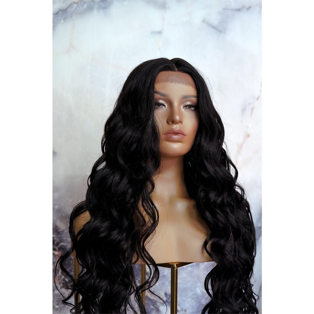 KEHLANI Black 30" Lace Front Wig - Milk &amp; Honey Wigs