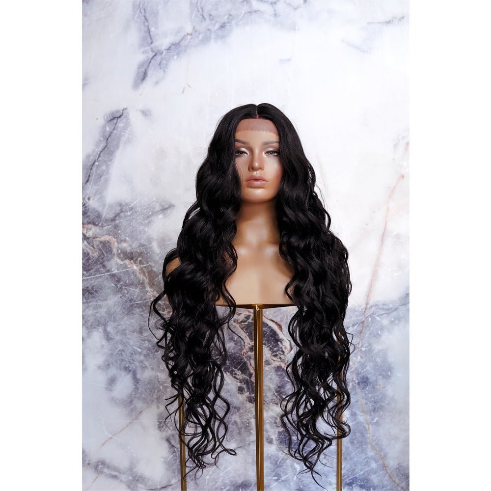 KEHLANI Black 30" Lace Front Wig - Milk &amp; Honey Wigs