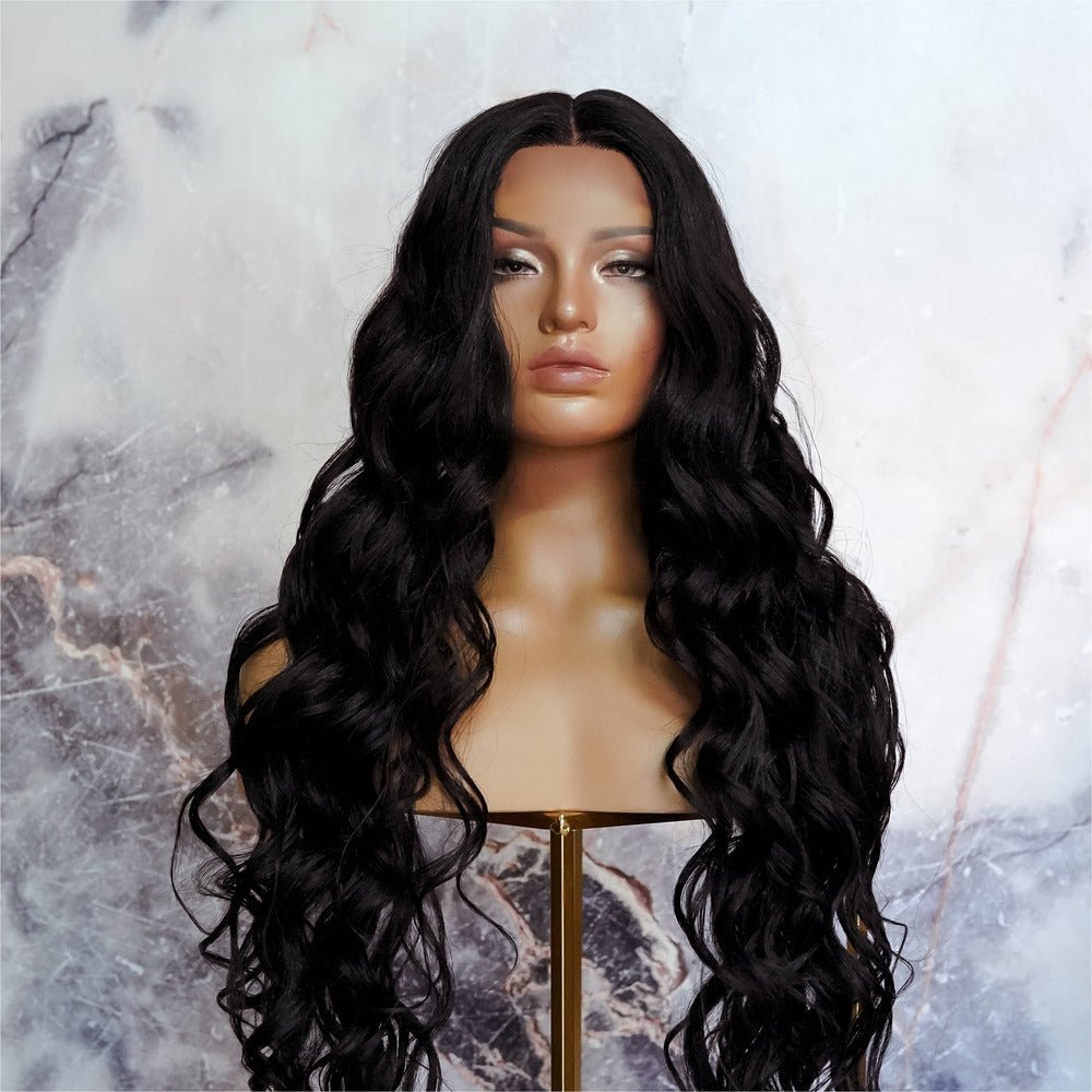 KEHLANI Black 30" Lace Front Wig - Milk &amp; Honey Wigs