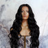 KEHLANI black synthetic beach curl lace front wig | Milk & Honey Wigs