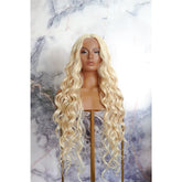 KEHLANI - Blonde - Lace Front Wig | Blonde, 28 Inch+, T-Part Lace Front, Synthetic Hair | Milk & Honey Wigs