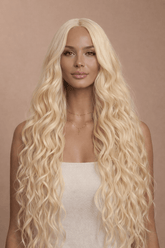 KEHLANI - Blonde - Lace Front Wig | Blonde, 28 Inch+, T-Part Lace Front, Synthetic Hair | Milk & Honey Wigs