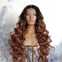 KEHLANI - Ombre Brown - Lace Front Wig | Brown, 28 Inch+, T-Part Lace Front, Synthetic Hair | Milk & Honey Wigs