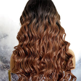 KEHLANI - Ombre Brown - Lace Front Wig | Brown, 28 Inch+, T-Part Lace Front, Synthetic Hair | Milk & Honey Wigs