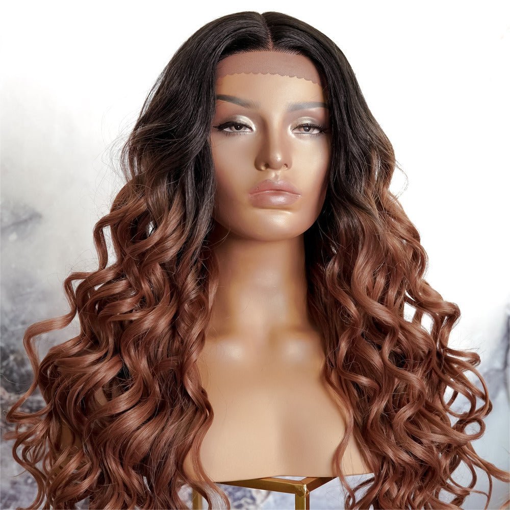 KEHLANI - Ombre Brown - Lace Front Wig | Brown, 28 Inch+, T-Part Lace Front, Synthetic Hair | Milk &amp; Honey Wigs