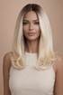 KEIRA - Ombre Blonde - Lace Front Wig | Blonde, 16 Inch, Mono Lace Front, Synthetic Hair | Milk & Honey Wigs