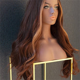 KEISHA - Brown - Lace Front Wig | Brown, 22 Inch, T-Part Lace Front, Synthetic Hair | Milk & Honey Wigs