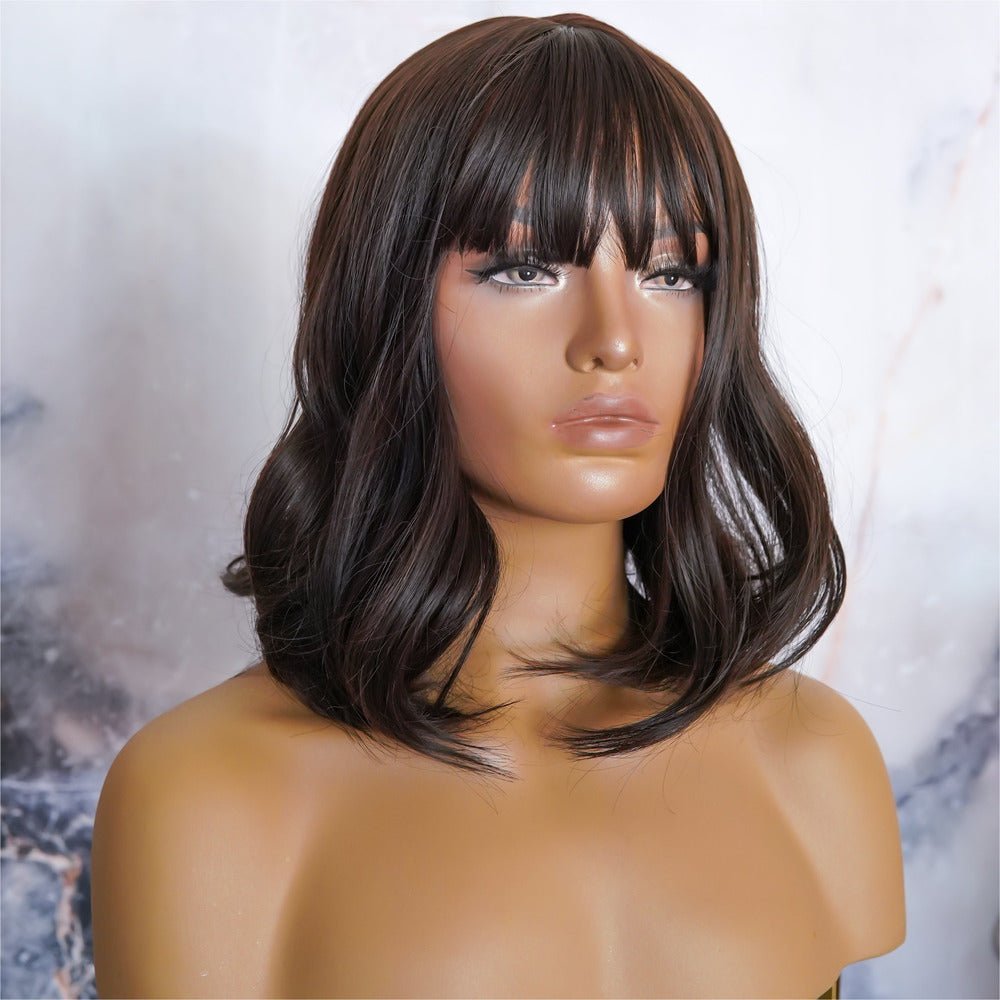 KELLY Dark Brown Fringe Wig | Milk &amp; Honey Wigs