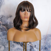 KELLY Dark Brown Fringe Wig | Milk & Honey Wigs