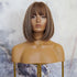 KIKI blonde highlights synthetic straight bob fringe wig | Milk & Honey Wigs