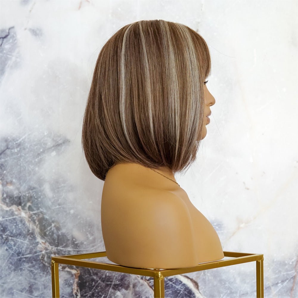 KIKI Blonde Highlights Fringe Wig - Milk &amp; Honey Wigs