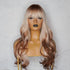 KINSLEY - Ombre Copper Blonde - Fringe Wig | Ginger, 26 Inch, Fringe, Synthetic Hair | Milk & Honey Wigs