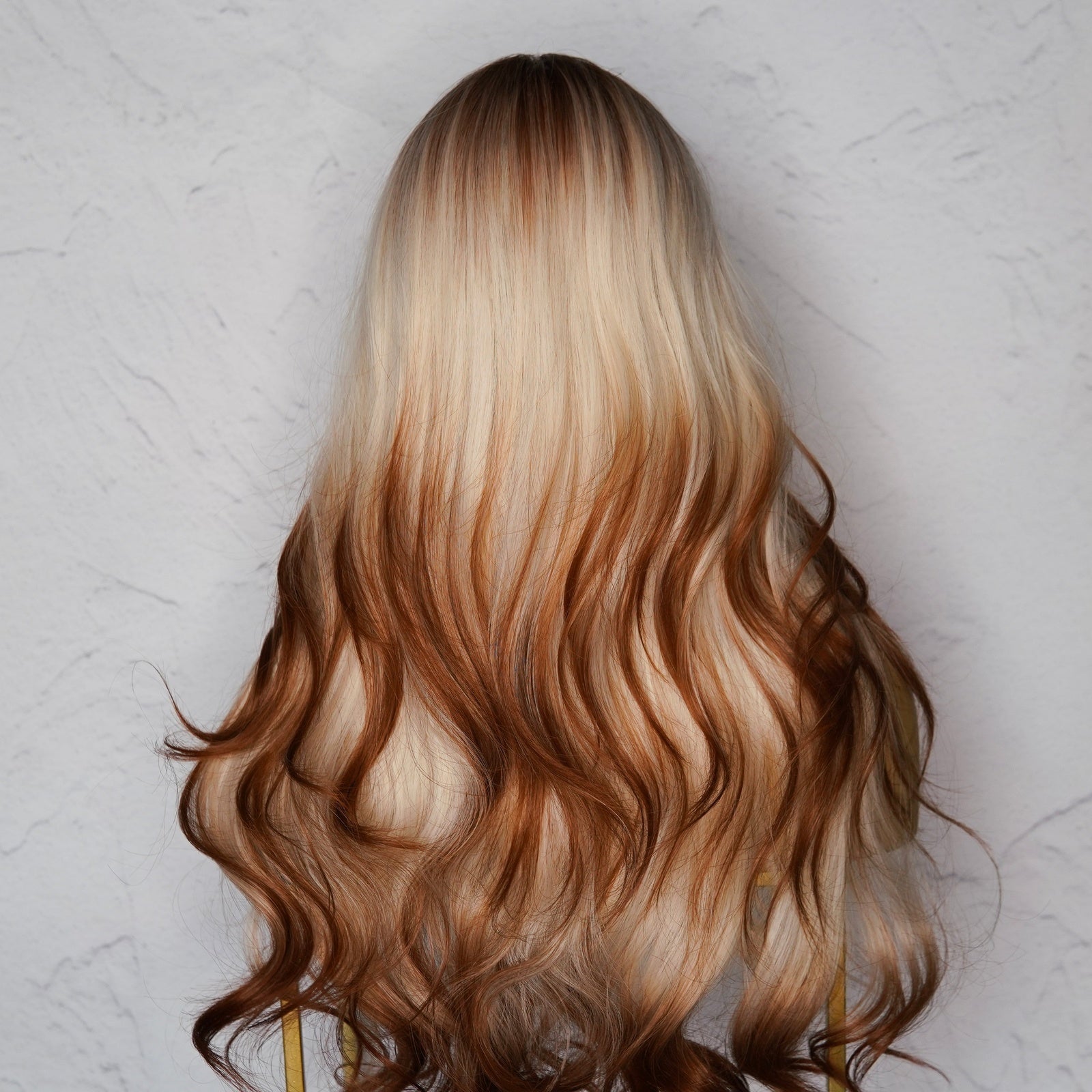 KINSLEY - Ombre Copper Blonde - Fringe Wig | Ginger, 26 Inch, Fringe, Synthetic Hair | Milk &amp; Honey Wigs
