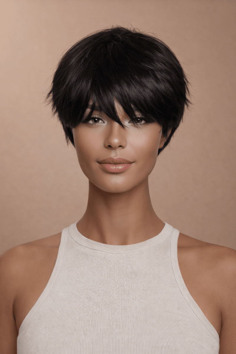 KRIS - Black - Fringe Wig - Milk &amp; Honey Wigs