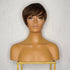 KRIS dark brown synthetic straight bob fringe wig | Milk & Honey Wigs