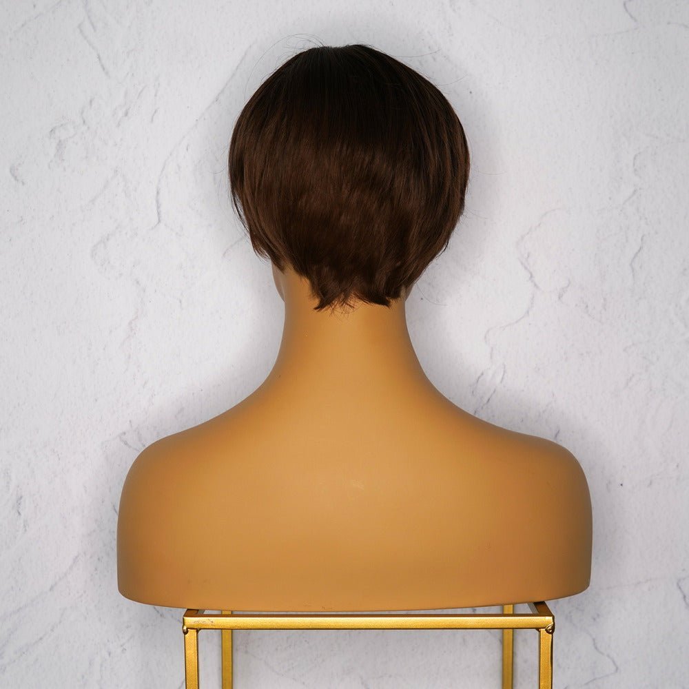 KRIS - Dark Brown - Fringe Wig | Brown, 12 Inch &amp; Shorter, Fringe, Synthetic Hair | Milk &amp; Honey Wigs