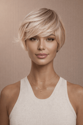 KRIS - Ombre Blonde - Fringe Wig | Blonde, 12 Inch & Shorter, Fringe, Synthetic Hair | Milk & Honey Wigs