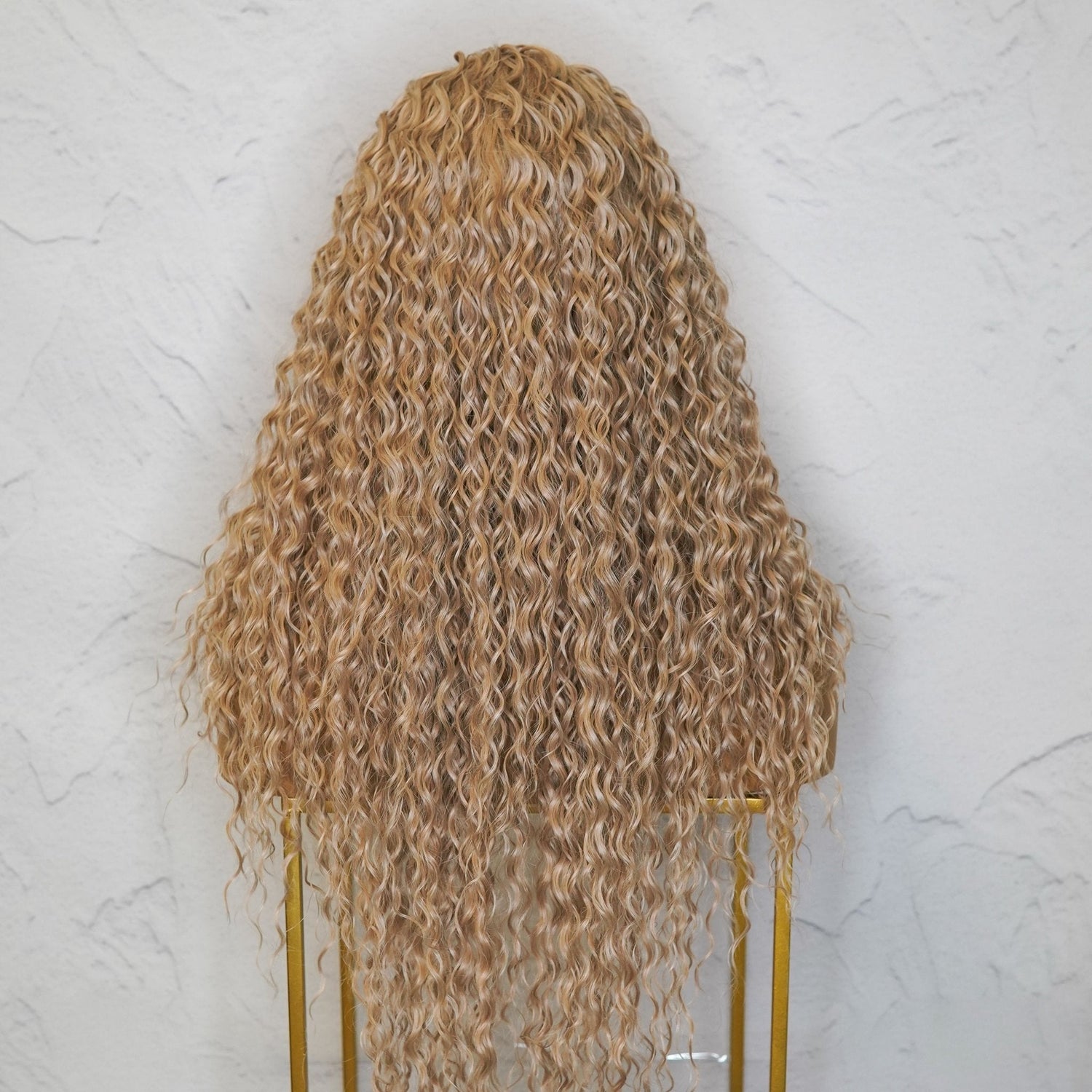 LALA - Blonde - Lace Front Wig | Blonde, 28 Inch+, T-Part Lace Front, Synthetic Hair | Milk &amp; Honey Wigs