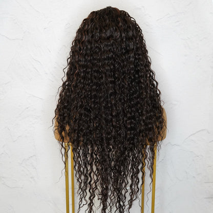 LALA - Darkest Brown - Lace Front Wig | Brown, 28 Inch+, T-Part Lace Front, Synthetic Hair | Milk &amp; Honey Wigs