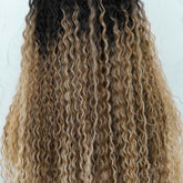 LALA - Ombre Brown - Lace Front Wig | Brown, 28 Inch+, T-Part Lace Front, Synthetic Hair | Milk & Honey Wigs