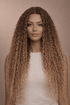 LALA - Ombre Caramel - Lace Front Wig | Brown, 28 Inch+, T-Part Lace Front, Synthetic Hair | Milk & Honey Wigs